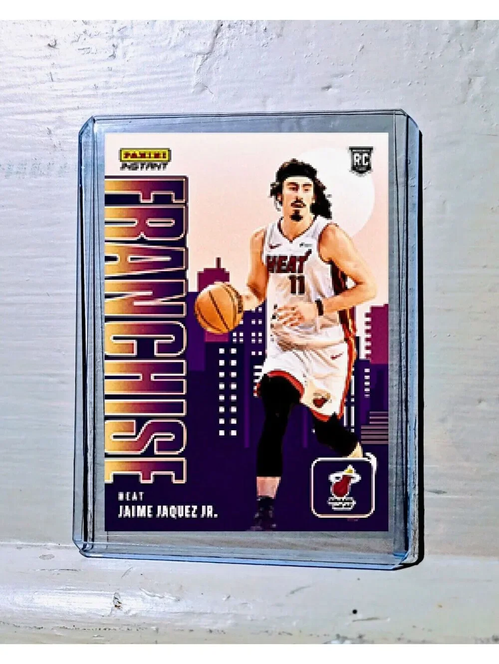 Jaime Jaquez Jr. 2023-24 NBA #8 Franchise Basketball Card Miami Heat 1/485